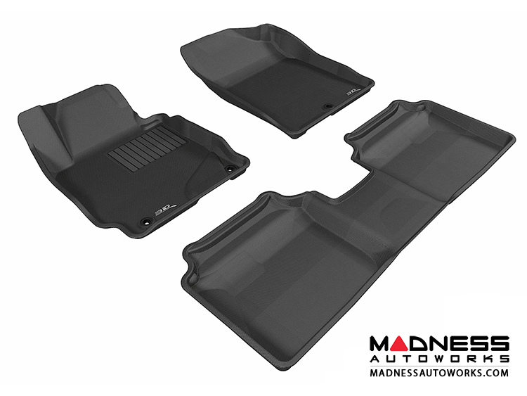 Hyundai Elantra Sedan/ Coupe Floor Mats (Set of 3) - Black by 3D MAXpider